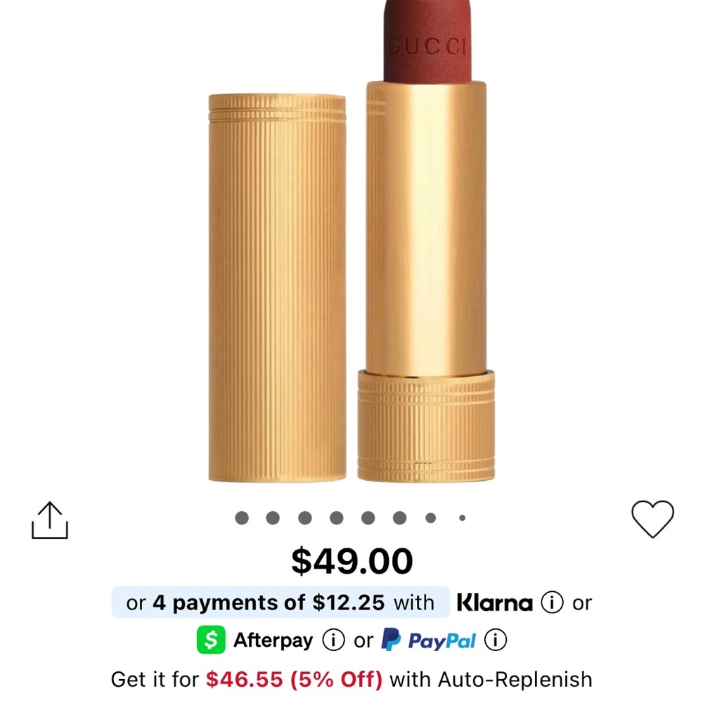 Gucci Matte Lip Colour in Janet rust 505 new